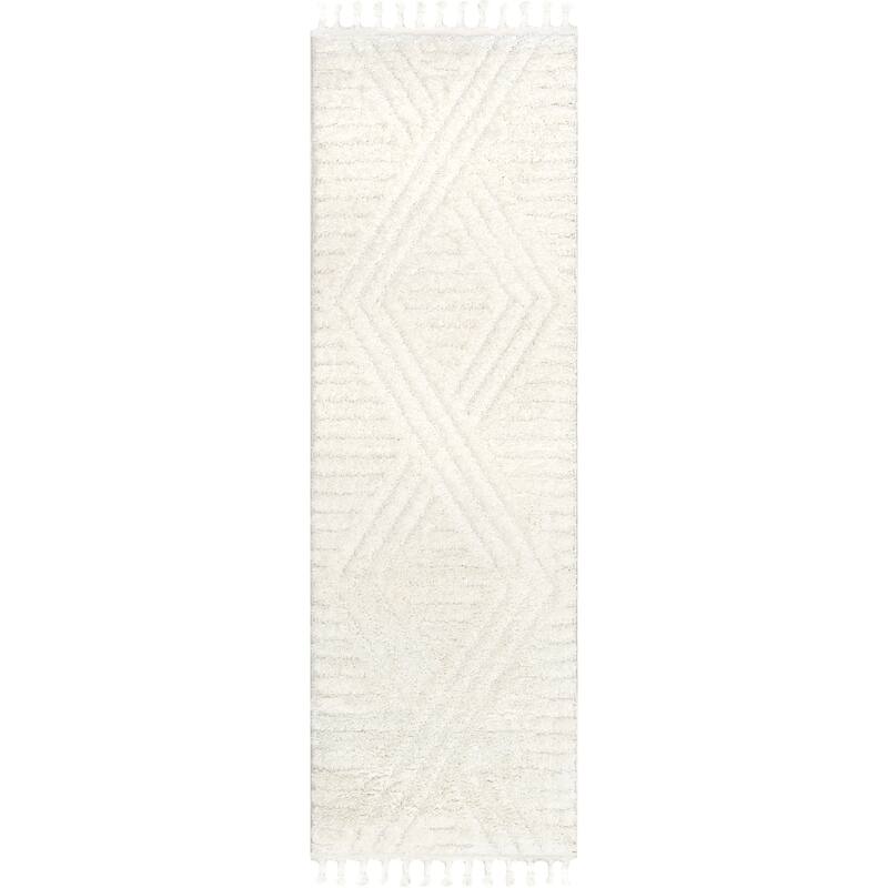 Nuloom Risette Geometric Shag Tassel Area Rug