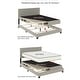 preview thumbnail 24 of 24, CraftPorch 3 Piece Bedroom Nightstands Set Velvet Upholstered Bed