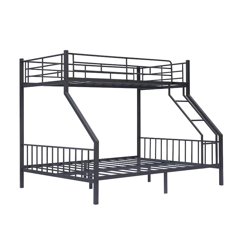 Heavy-Duty Metal Bunk Bed - Sturdy Metal Frame, Easy Assembly, Enhanced Safety for Kids/Adults