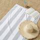 Luxurious Cotton Cabana Stripe Beach Towel