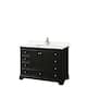 Option Dark Espresso, Chrome Trim, White Quartz Top