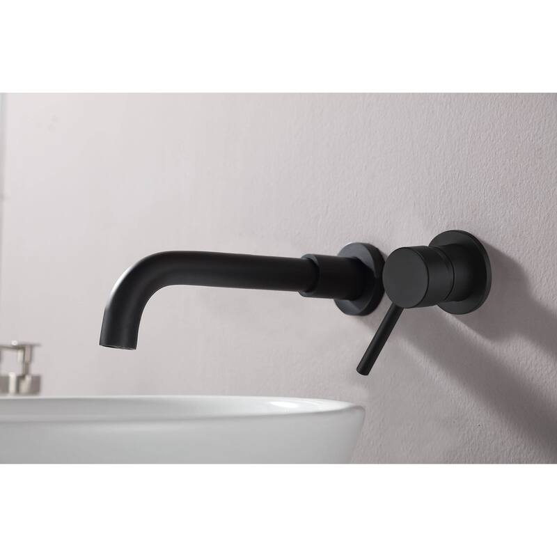 Vanityfair Wall Mount Single Handle Bathroom Sink Faucet