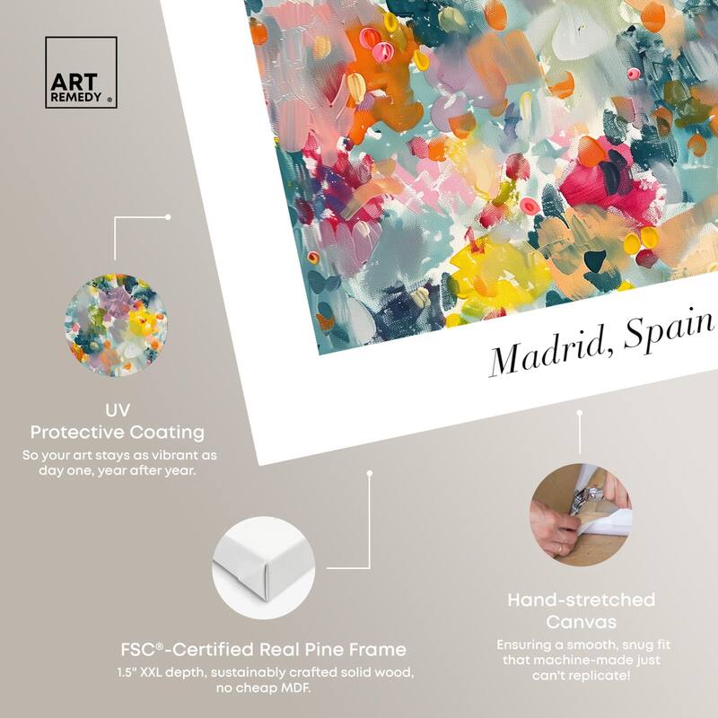 Retiro Park Canvas by Art Remedy, Gallery Wrapped