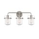 preview thumbnail 1 of 0, Designers Fountain Jaxon 3 Light 24" Wide Bathroom Vanity Light with Brushed Nickel