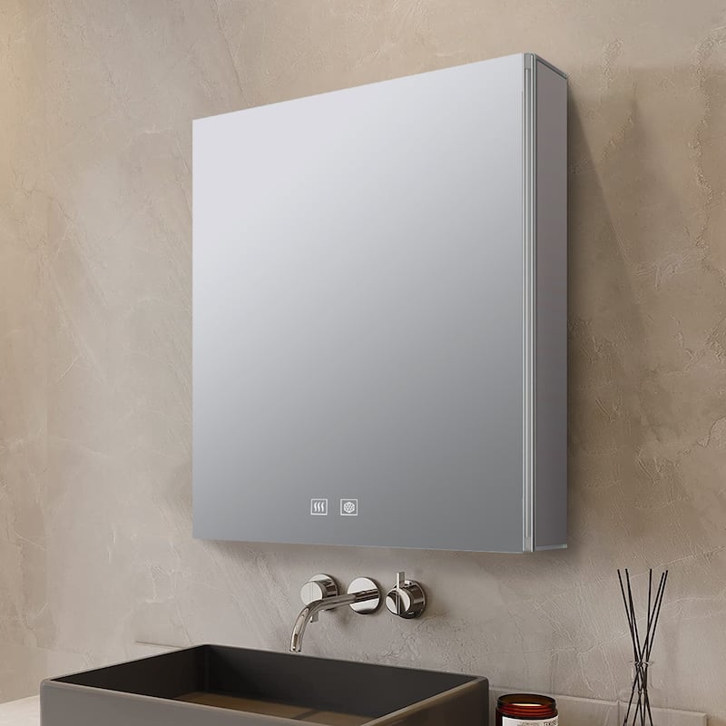 Corsica Surface-Mount LED Mirror Medicine Cabinet with Defogger