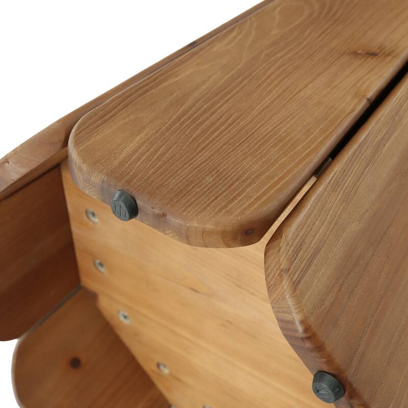 20 Inch Solid Wood End Table for Living Room, Round Side Table for Bedroom