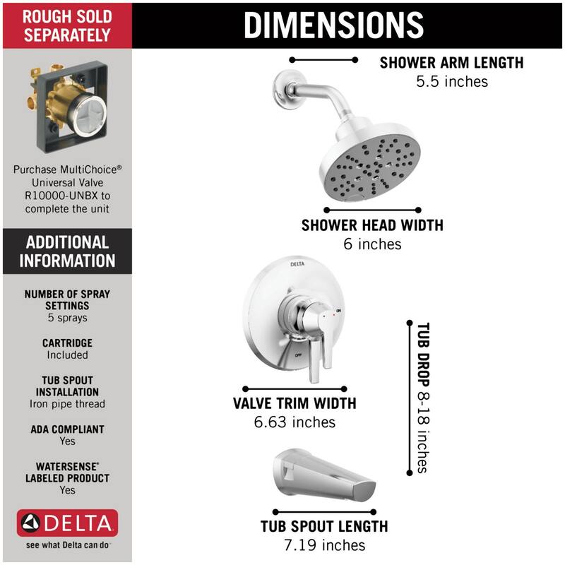 Delta Galeon Monitor 17 Series Dual Function Pressure Balanced Valve