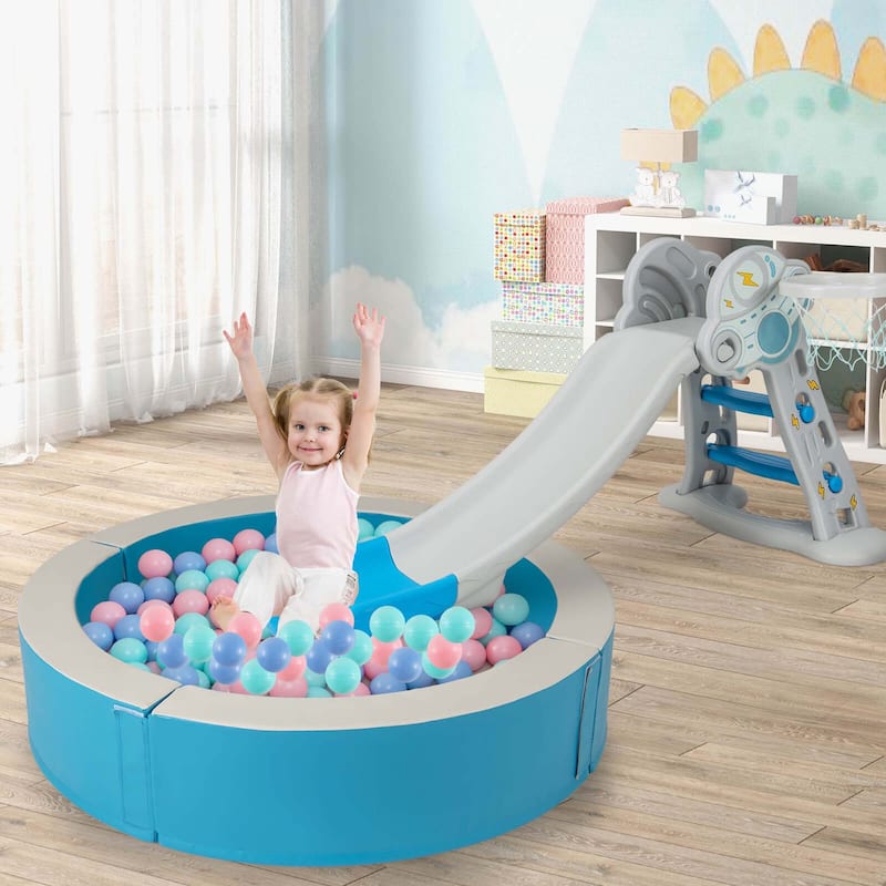 Costway 44.5" x 10" Baby Ball Pit Detachable Foam Ball Pit with 50