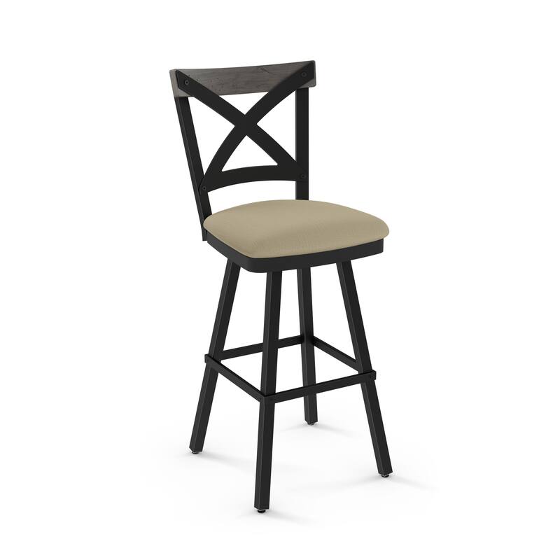 Amisco Snyder Swivel Counter and Bar Stool