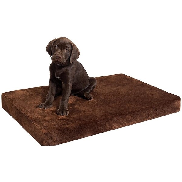 BIRDROCK HOME Memory 3" Memory Dog Bed - Ultra Soft Plush Pet Bed - Pet Mat. Opens flyout.