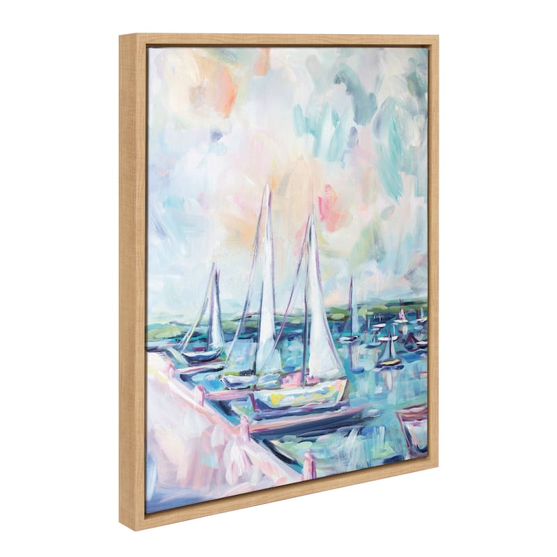 Kate and Laurel Sylvie Fish Creek Frame Canvas by Rachel Christopoulos