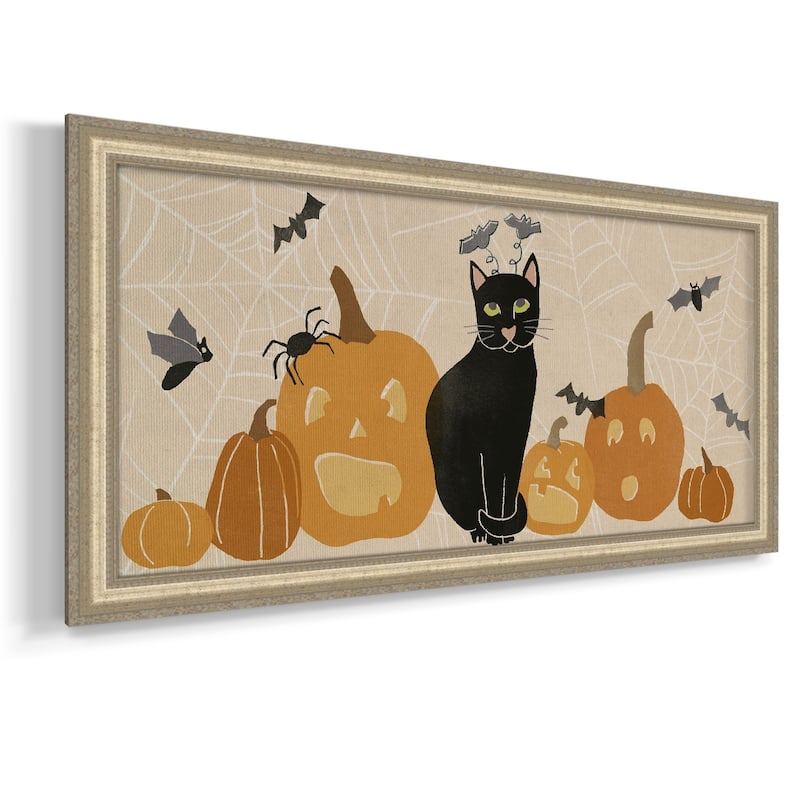 Pumpkin Patch Cats Collection D Premium Framed Canvas- Ready to Hang