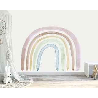 Pastel Rainbow Wall Decal Toddler Room Gift - Bed Bath & Beyond - 34855872