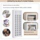 preview thumbnail 20 of 41, Shoe Cubby Console Modern Shoe Cabinet Free Standing Tall Cabinet Multifunctional Shoe Cabinet with Anti-Dumping Device