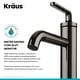 preview thumbnail 19 of 51, KRAUS Ramus Single Handle Bathroom Sink Faucet w/ Lift Rod Drain