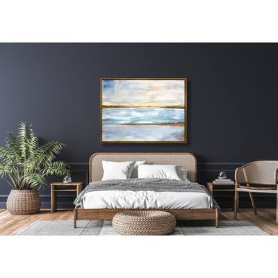 John Beard Collection's "Crystal Blue" on Giclee Canvas Hand Embellished Art