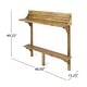 preview thumbnail 9 of 7, Caribbean Outdoor Acacia Balcony Bar Table by Christopher Knight Home - 48.00"L x 16.50"W x 49.75"H