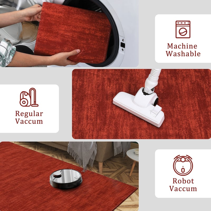 Garvee Modern Abstract Solid Area Rug