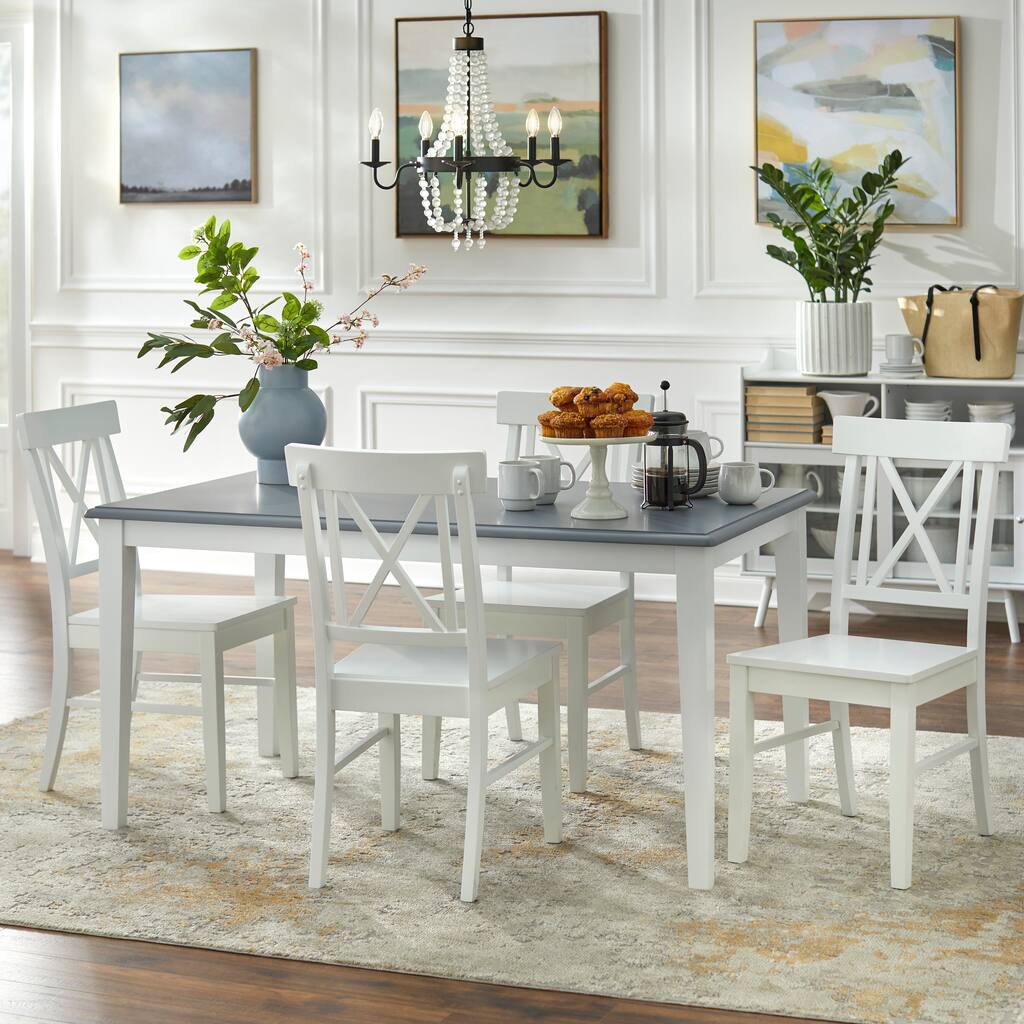 Simple Living Eugenia 5-piece Farmhouse Dining Set