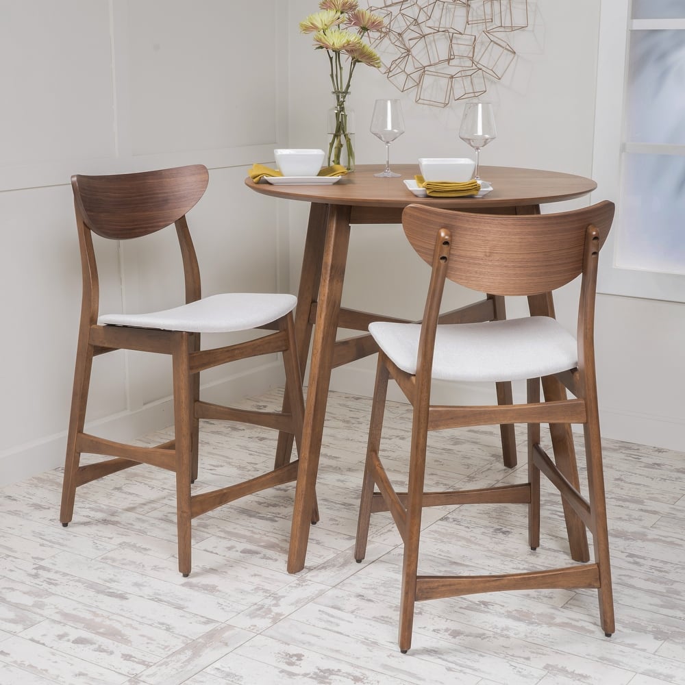 Carson Carrington Lund Wood 24-inch Counter Stool (Set of 2) by Christopher Knight Home