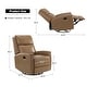 preview thumbnail 17 of 111, Fiacro 30.31" Genuine Leather Wingback Swivel Rocker Recliner with Nailhead Trim