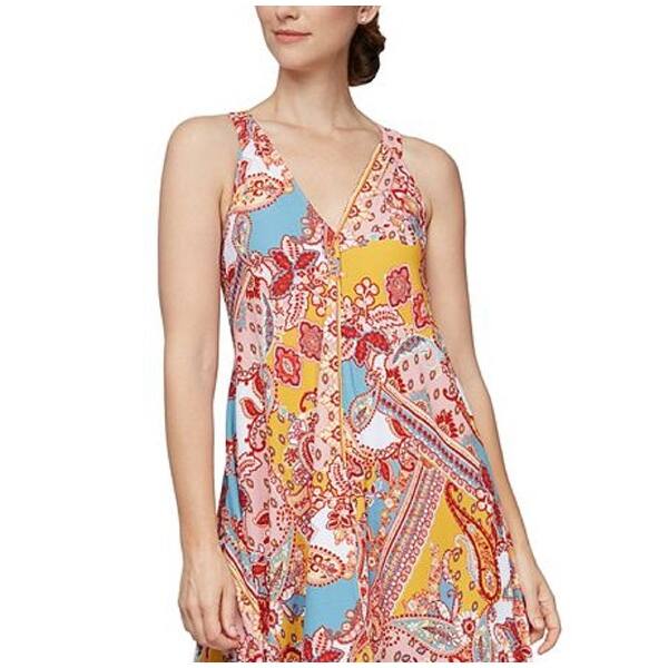 Sl Fashions Women's Handkerchief Hem Midi Dress Yellow Size Small - Bed  Bath & Beyond - 40627980