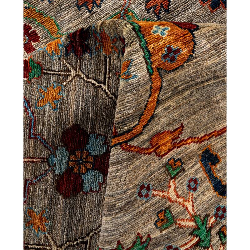 Serapi One-of-a-Kind Hand-Knotted Area Rug - Brown - 9' 0" x 12' 2"