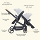 preview thumbnail 8 of 13, Foldable Double Track Tandem Stroller - N/A