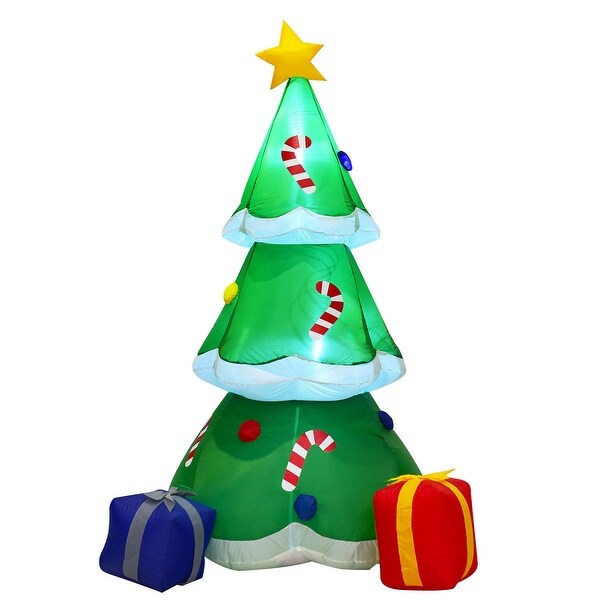Shop Costway 6' Inflatable Decoration Christmas Tree with Gift Boxes ...