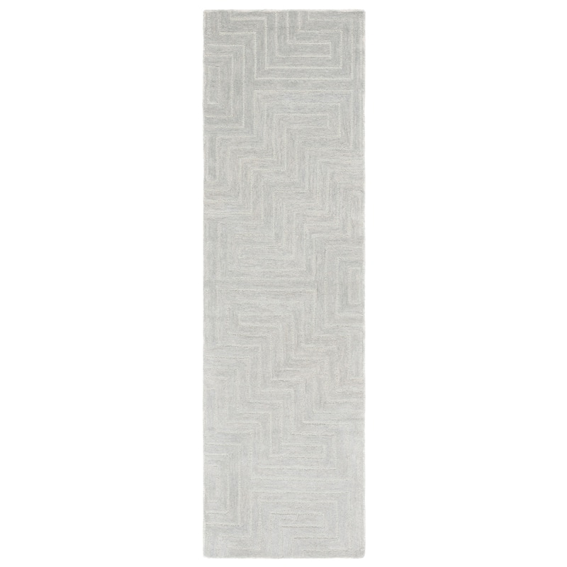 SAFAVIEH Handmade Chatham Natsuko Modern Wool Rug - 2'3" x 8' Runner - Blue