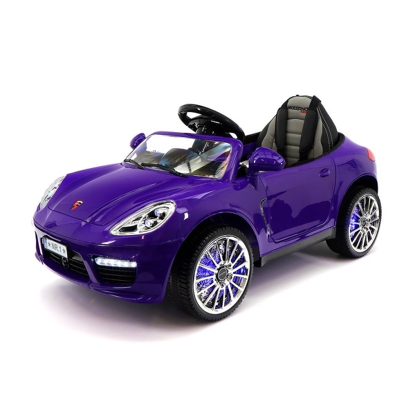purple ride on car