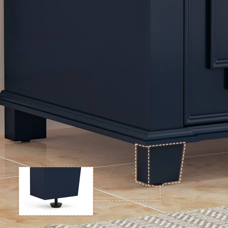 36 Inch Bathroom Vanity with Sink, Soft-Close Sliding Drawers & Cabinet, Bathroom Vanity Cabinet Set in White