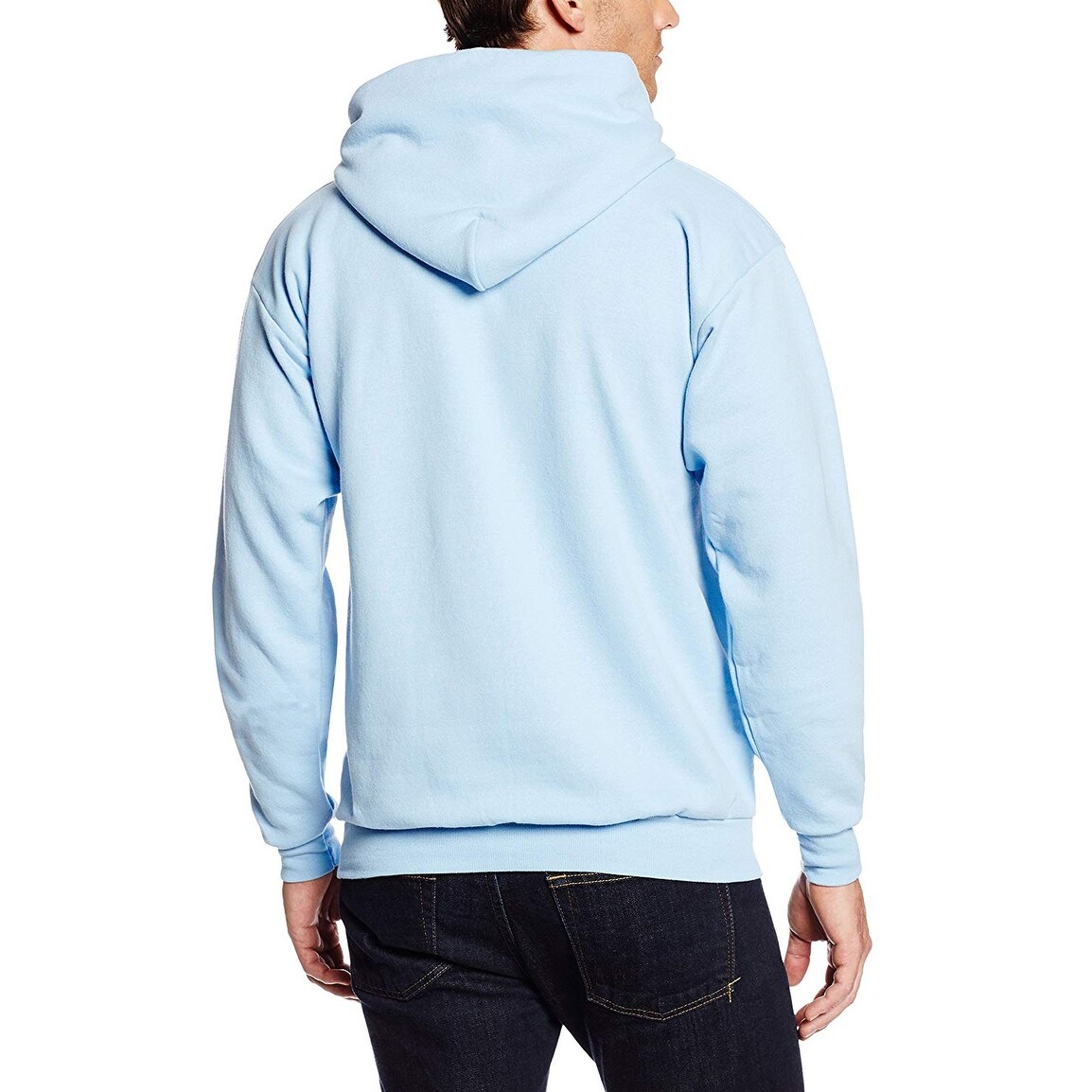 hanes light blue hoodie