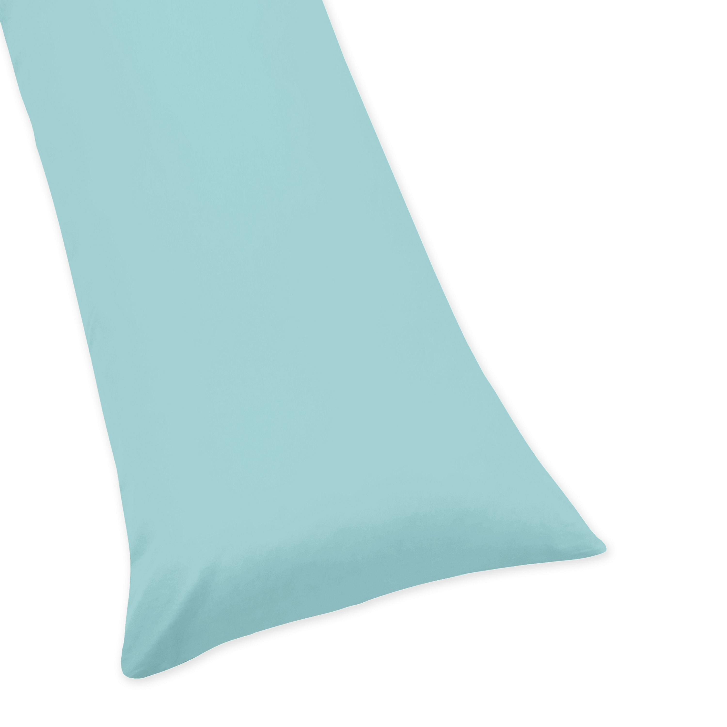 Sweet Jojo Designs Turquoise Blue Body Pillow Case Bed Bath
