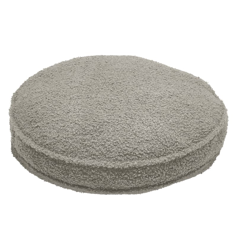 Edie At Home Fashion Basic 17" Round Velvet Decorative Pillow