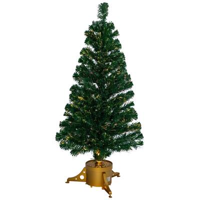 Pre-Lit Medium Color Changing Fiber Optic Artificial Christmas Tree - 4' - 4 Foot