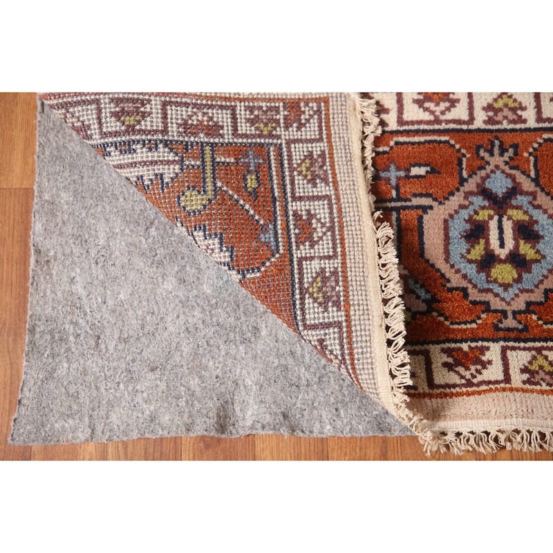 Transitional Pink Oushak Area Rug Handmade Oriental Wool Carpet - 7'10"x 9'10"