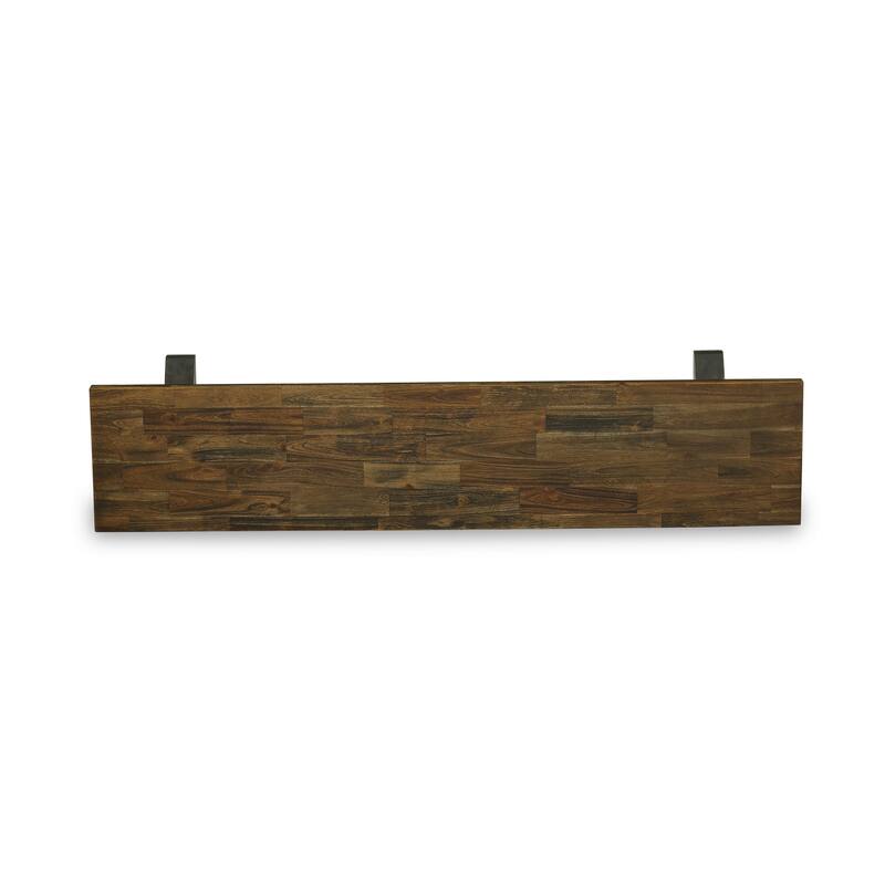 East West Furniture V-Style Modern Dining Room Bench with Wooden Seat, 72x15x18 Inch(Finish Options) - 72