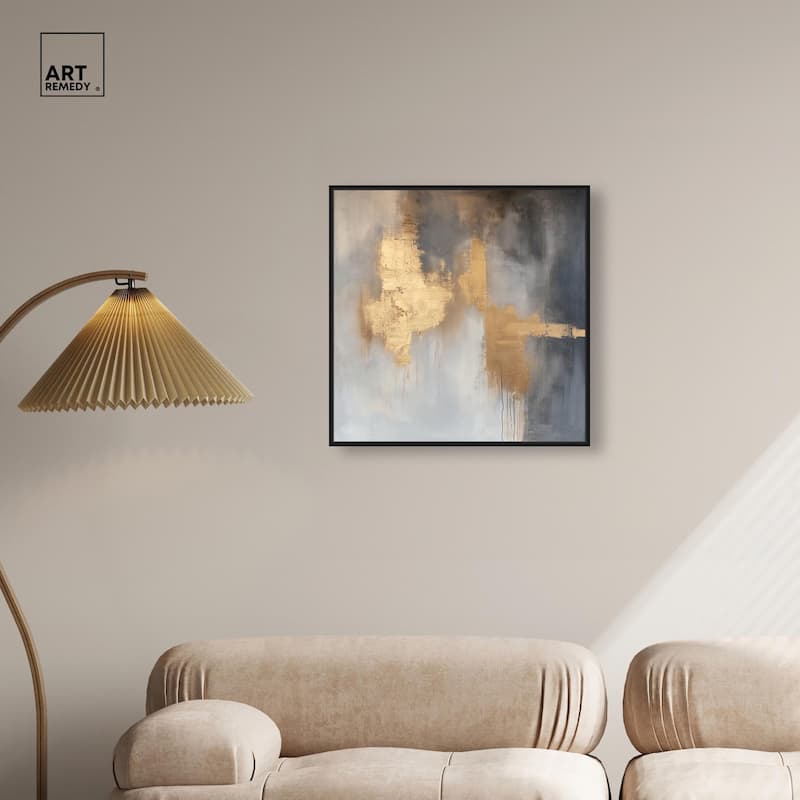 Golden Imprint Canvas by Art Remedy