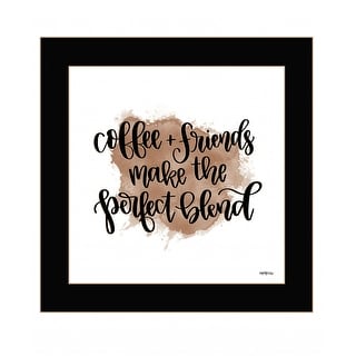 Coffee And Friends 1 Black Framed Print Wall Art