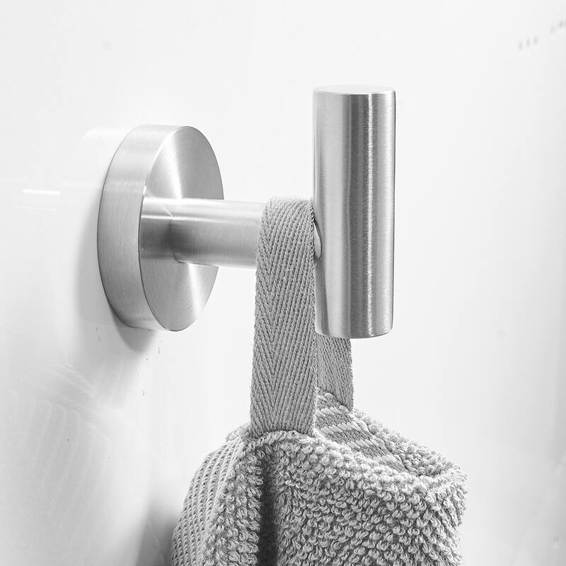 8-Pieces Brushed Nickel Bathroom Accessories Set, Stainless Steel Bathroom Hardware Set, Bath Towel Bar Set - Brushed Nickel
