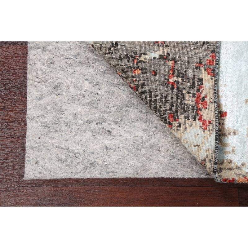 Vegetable Dye Wool/ Silk Abstract Modern Area Rug Hand-knotted Carpet - 6'6" x 9'9"