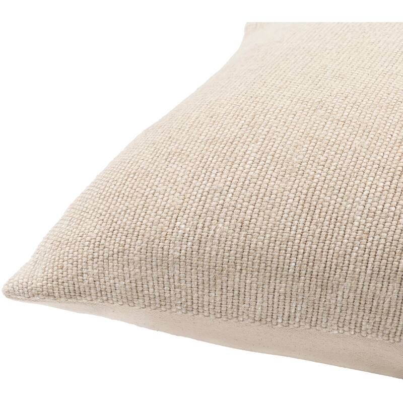 Hillan Simple Mixed Fabrics Woven Throw Pillow