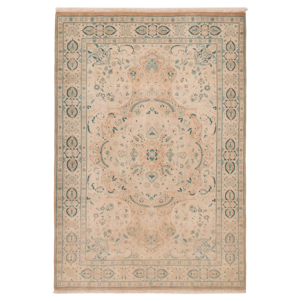 ECARPETGALLERY Hand-knotted Pako Persian 18 Of 20 Ivory Wool Rug - 4'1 x 6'1