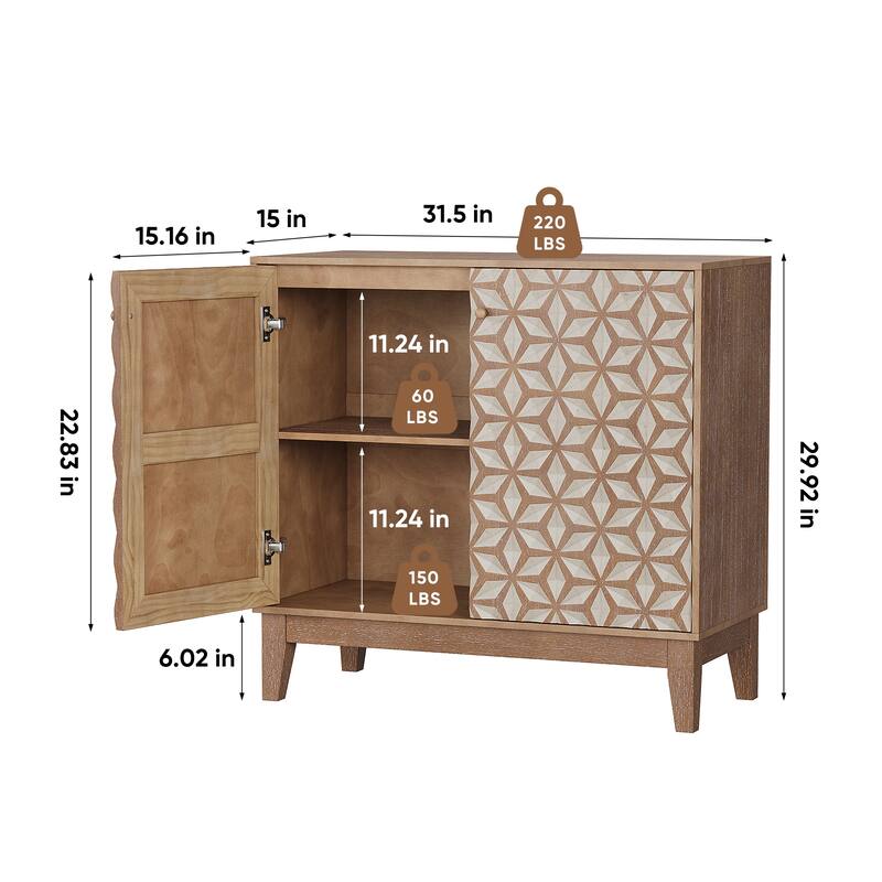 geometric design sideboard