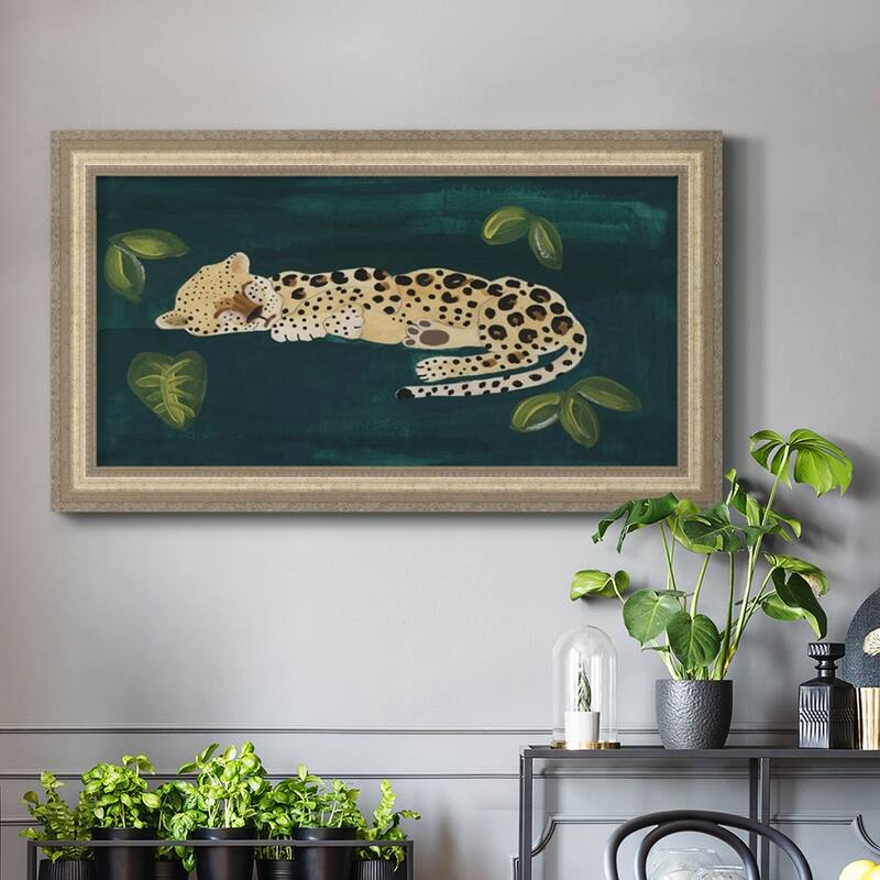 Lethargic Leopard II Premium Framed Canvas- Ready to Hang