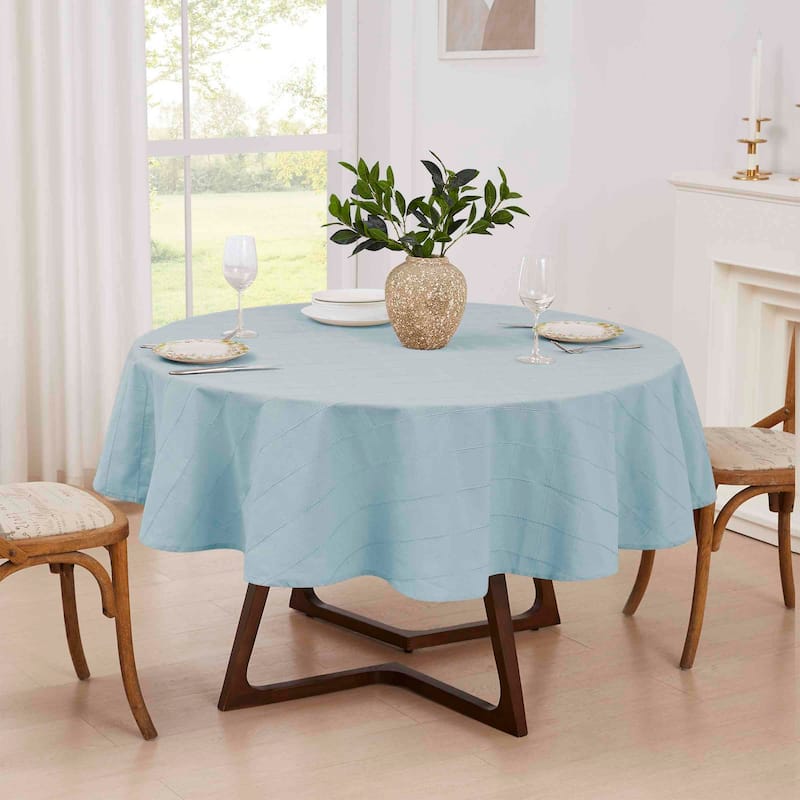 Izod Chadwick Sky 70" Round Tablecloth