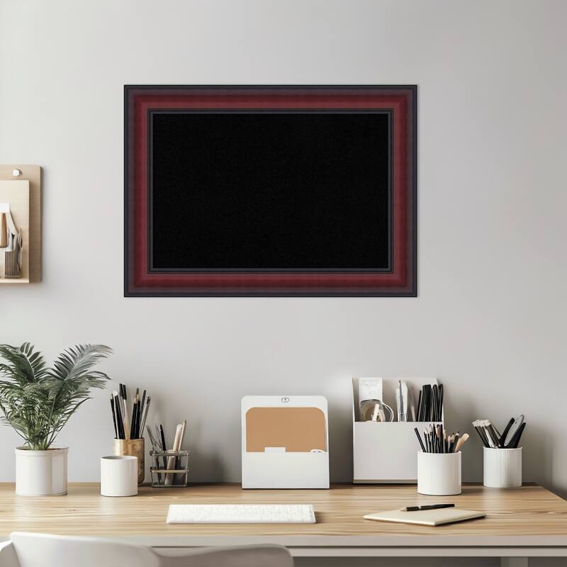 Dalat Cherry Framed Cork Board - Bulletin Board, Organization Board, Pin Board