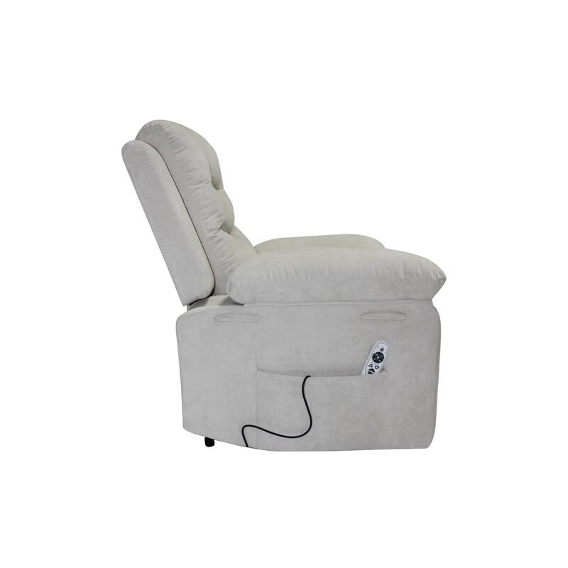Modern Power Lift Recliner for Adults, Supports Up to 661 lbs - Quiet Rail System for Smooth Reclining and All-Day Comfort
