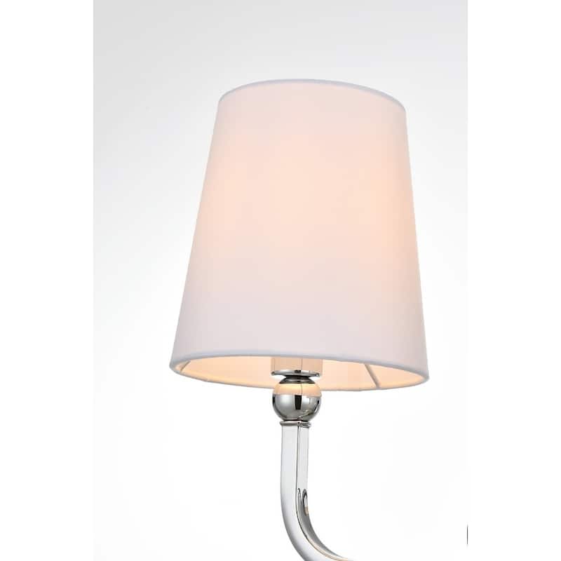 Cole 1 Light Black and Clear Bath Sconce